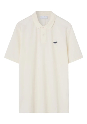 Dean Edmonds duck-embroidered polo shirt - White