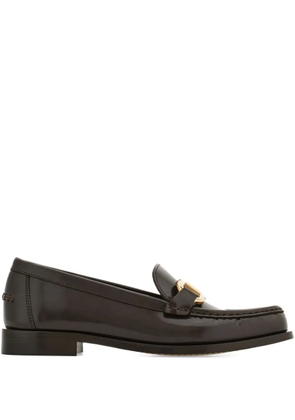 Ferragamo leather loafers - Brown