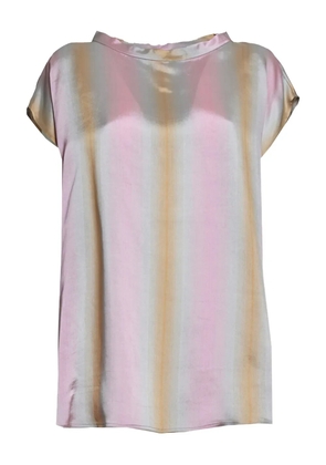 ASPESI stripe-print short-sleeves top - Pink