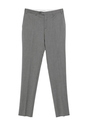 Canali frayed wool trousers - Grey