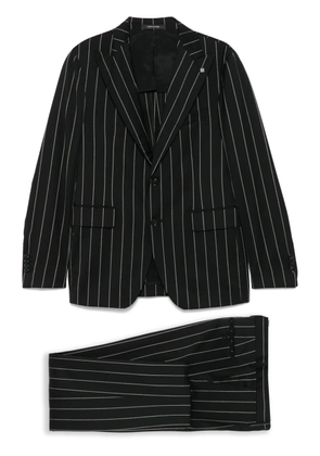 Tagliatore pinstriped suit - Black