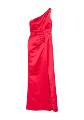 Nicole Miller one-shoulder satin dress - Pink