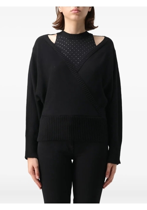 SIMONA CORSELLINI cut-out embellished sweater - Black