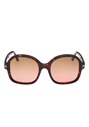 TOM FORD Eyewear oversize-frame sunglasses - Brown