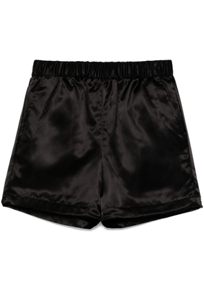 Noir Kei Ninomiya satin shorts - Black