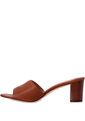 Polo Ralph Lauren logo-embossed block-heel sandals - Red