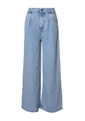 SOLOTRE pleated wide-leg jeans - Blue
