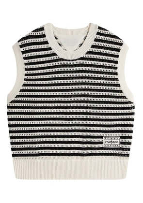Tommy Hilfiger striped sleeveless sweater - Black