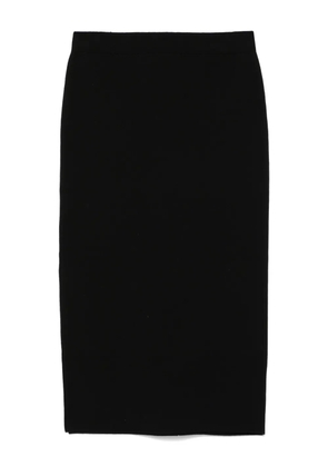 Nude knitted skirt - Black