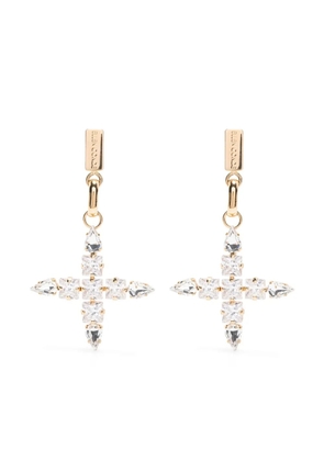 Ellen Conde crystal-embellished earrings - Gold