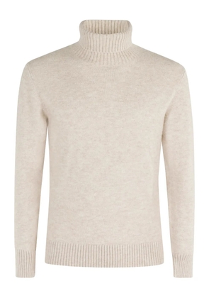 Kangra turtleneck ribbed-hem sweater - Neutrals
