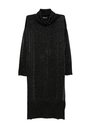 N.Peal roll-neck dress - Black