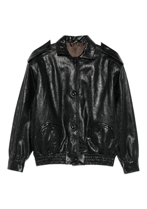 Blazé Milano Charlie button-fastening bomber jacket - Black