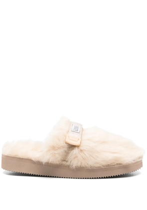 Suicoke shearling slippers - Neutrals
