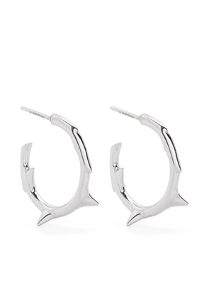 Shaun Leane small Rose Thorn hoop earrings - Silver