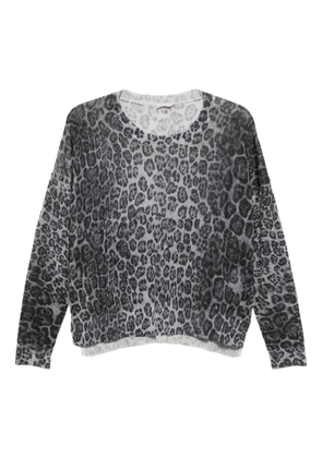 LIU JO leopard-print sweater - Grey