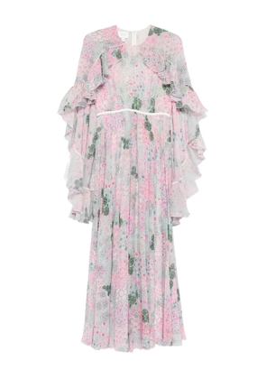 Giambattista Valli ruffled floral maxi dress - Pink