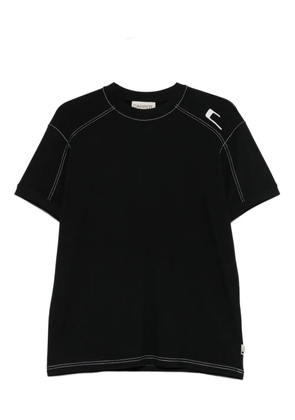 Carrer contrast-stitch t-shirt - Black