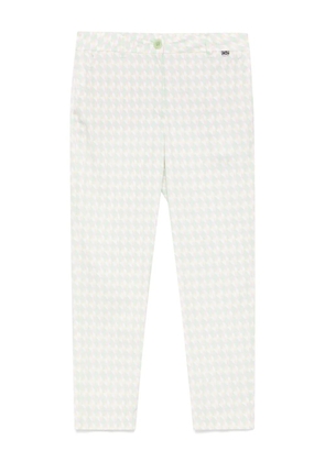 MARCCAIN geometric-print trousers - White