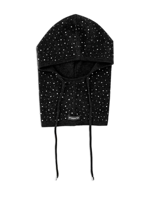 PINKO crystal-embellished wool balaclava - Black