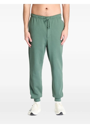 Y-3 cuffed french-terry track pants - Green