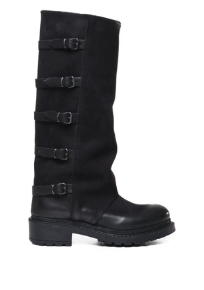 Metisse 45mm suede knee-length boots - Black