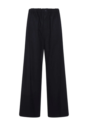 Carven elastic-waist wide-leg trousers - Black