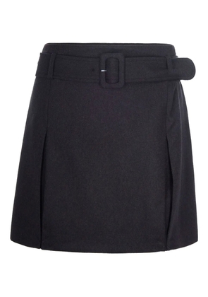 A.P.C. pleated mini skirt - Brown