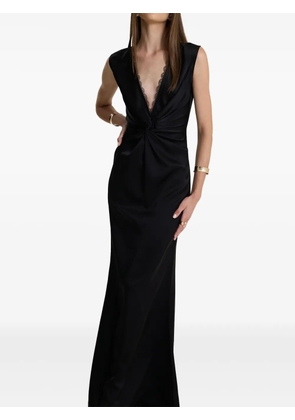 MOOS STUDIO Noir Elegance twist-necklace dress - Black