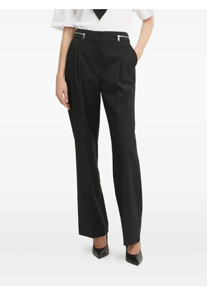 Karl Lagerfeld zip-detail pleated trousers - Black