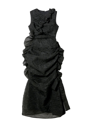 Cecilie Bahnsen ruffled sleeveless dress - Black