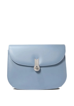 amato daniele small crystal-embellished flap shoulder bag - Blue