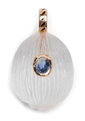 Dezso 18K rose gold Coquito sapphire pendant - Pink