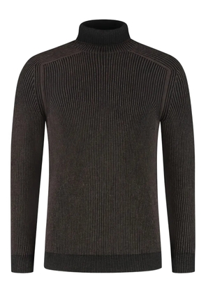 Sease Dinghy ribbed turtleneck sweater - Brown