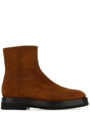 Santoni suede ankle boots - Brown