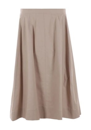 Chloé A-line midi skirt - Neutrals