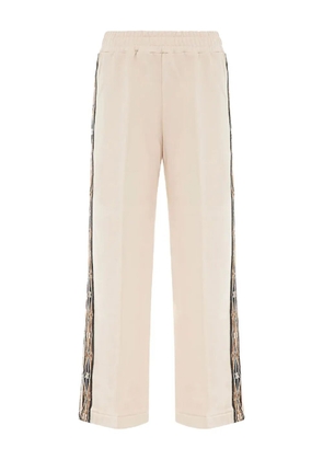 Akep embroidered-panel sweatpants - Neutrals