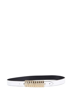 Federica Tosi Bold metallic-detail belt - White