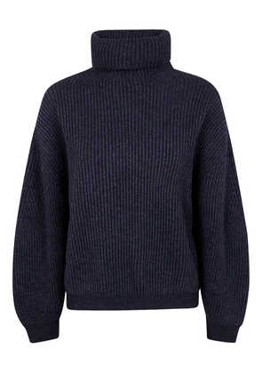 Semicouture Casta roll-neck ribbed sweater - Grey