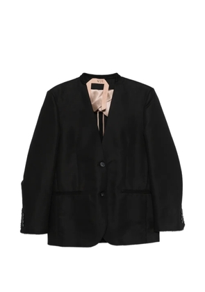 Nº21 button woven jacket - Black