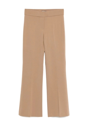 Seductive central-crease straight-leg trousers - Neutrals