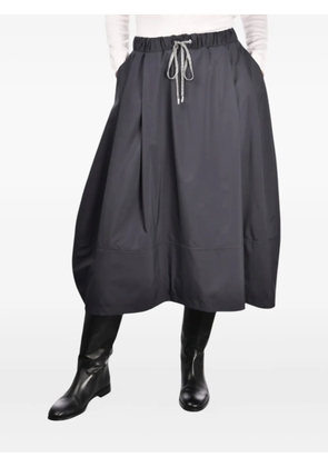 Gran Sasso drawstring pleated midi skirt - Grey
