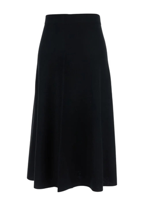 Allude knit flared A-line skirt - Black