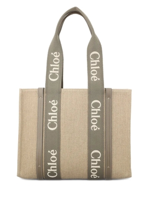 Chloé Woody tote bag - Neutrals