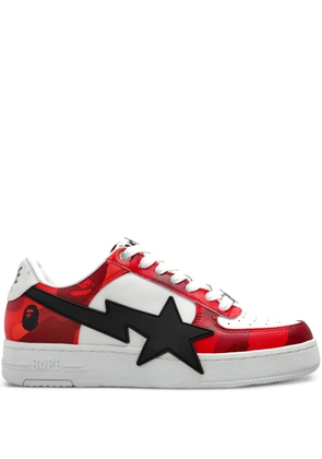 A BATHING APE® star-embellishment sneakers - White
