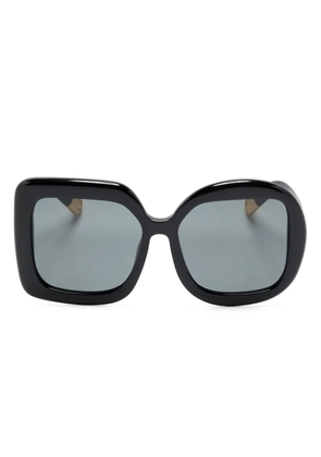 Jacquemus Les Lunettes Carré Rond oversize-frame sunglasses - Black