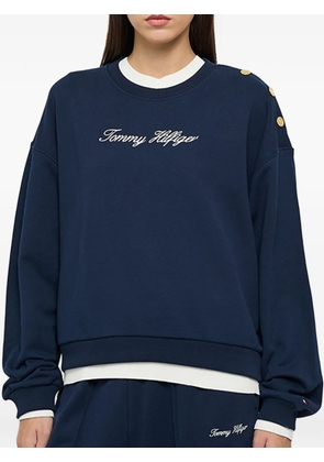 Tommy Hilfiger button-embellished sweatshirt - Blue