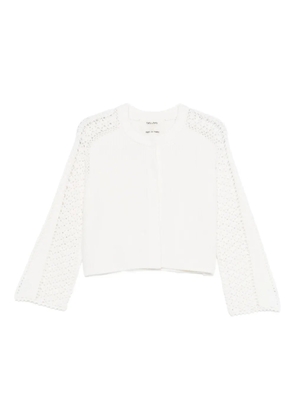 Forte Forte openwork-sleeve cardigan - White