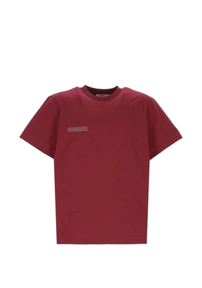 Pangaia 365 crew-neck text-print T-shirt - Red