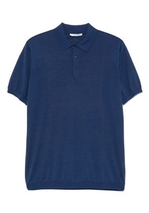 Kangra fine-knit polo shirt - Blue
